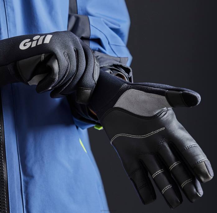 Gill Marine guantes de 3 estaciones negro Z6F2141