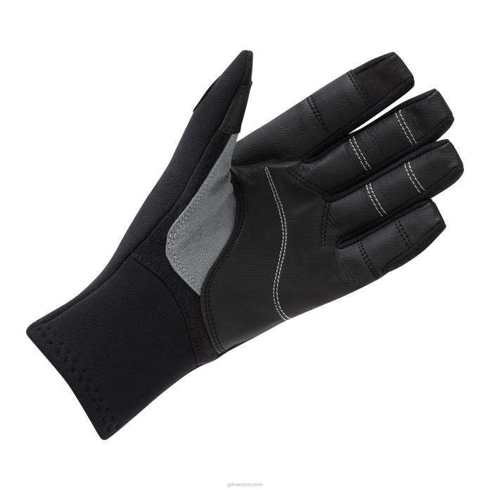 Gill Marine guantes de 3 estaciones negro Z6F2141