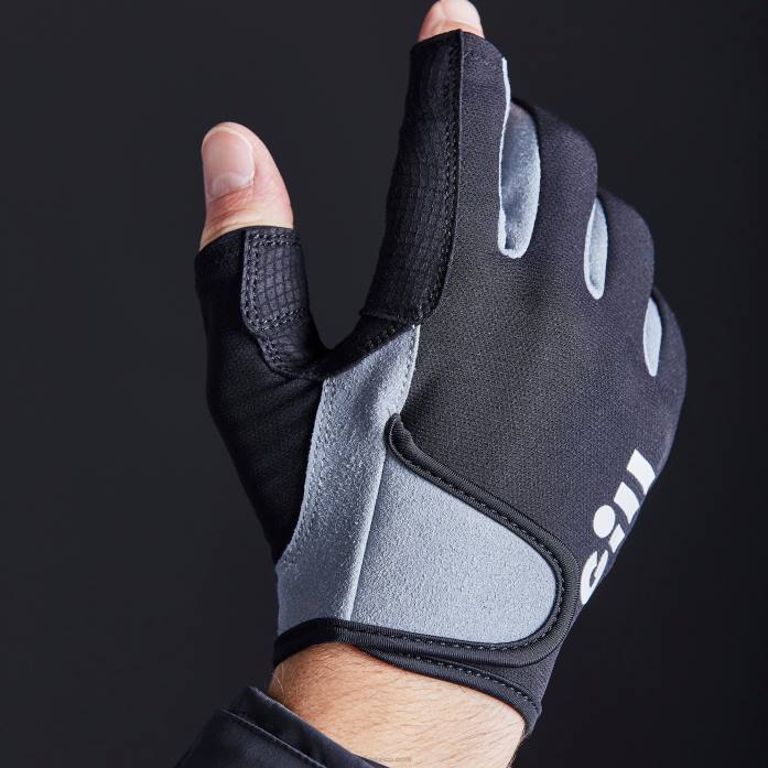Gill Marine guantes de marinero - dedo largo negro Z6F2140