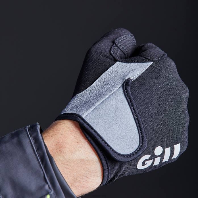 Gill Marine guantes de marinero - dedo largo negro Z6F2140