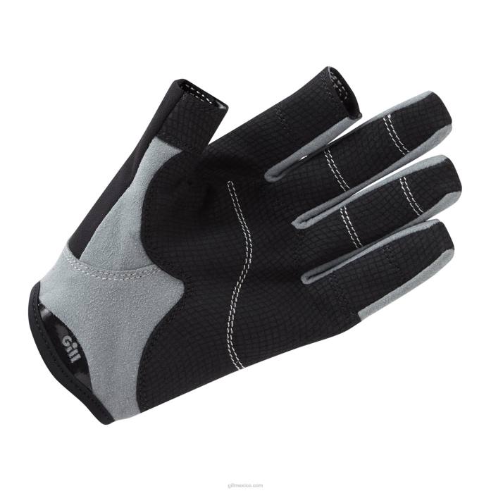 Gill Marine guantes de marinero - dedo largo negro Z6F2467