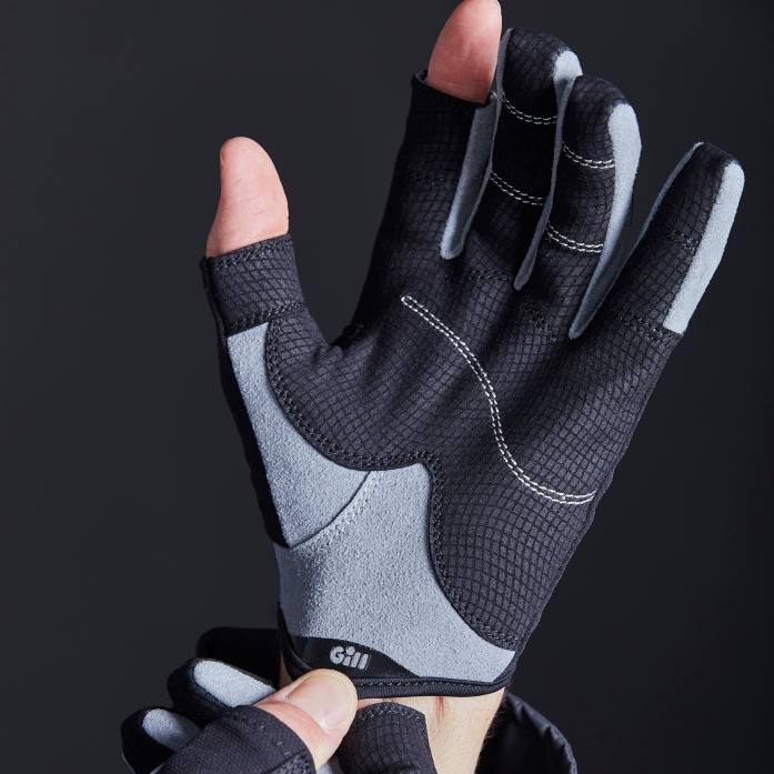 Gill Marine guantes de marinero - dedo largo negro Z6F2467
