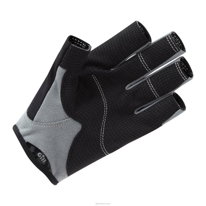 Gill Marine guantes de marinero júnior - dedo corto negro Z6F2135