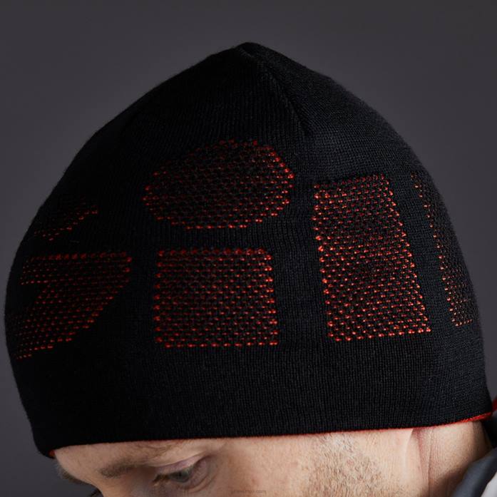 Gill Marine gorro tejido reversible negro y naranja Z6F2167