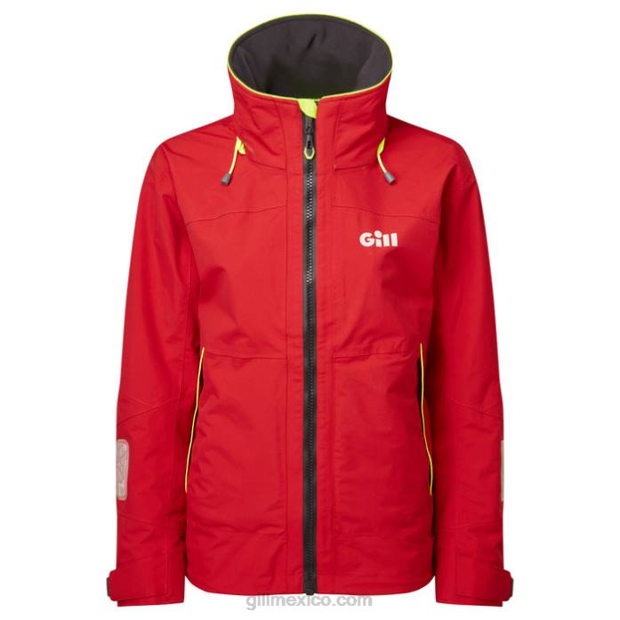 Gill Marine chaqueta costera os3 mujer rojo Z6F2441