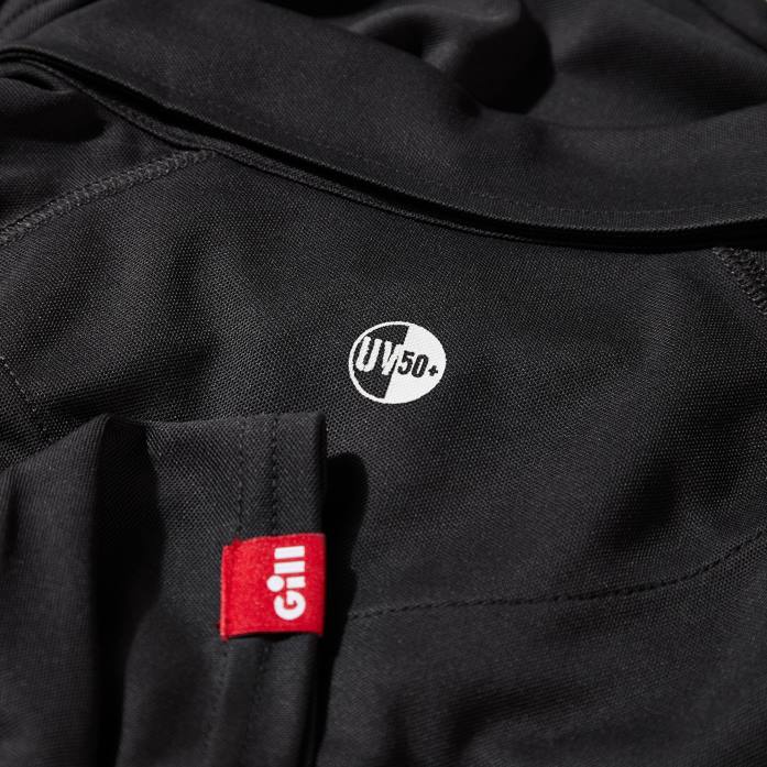 Gill Marine polo uv tec hombre carbón Z6F2223