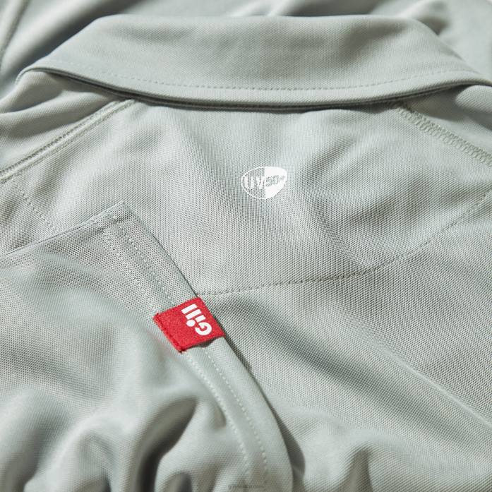 Gill Marine polo uv tec hombre gris medio Z6F2222