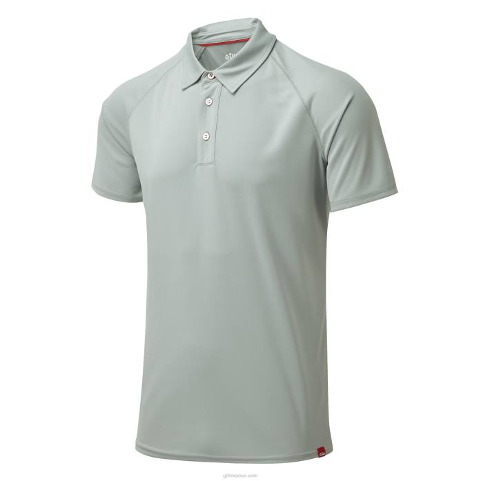 Gill Marine polo uv tec hombre gris medio Z6F2222