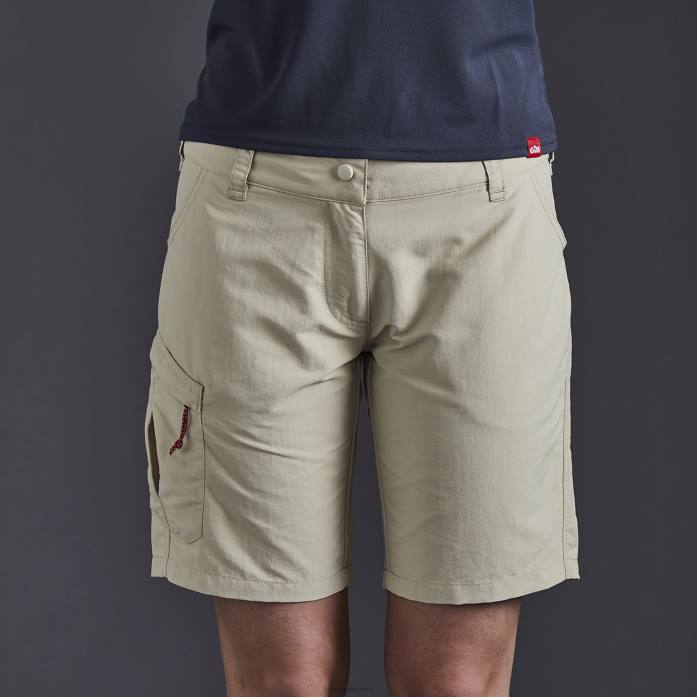 Gill Marine shorts uv tec mujer caqui Z6F2496