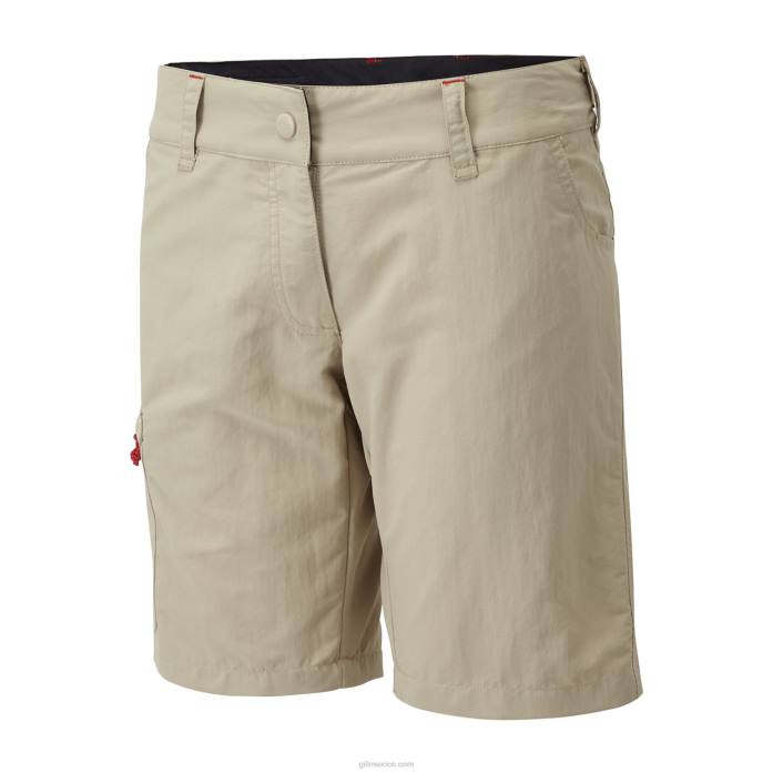 Gill Marine shorts uv tec mujer caqui Z6F2496