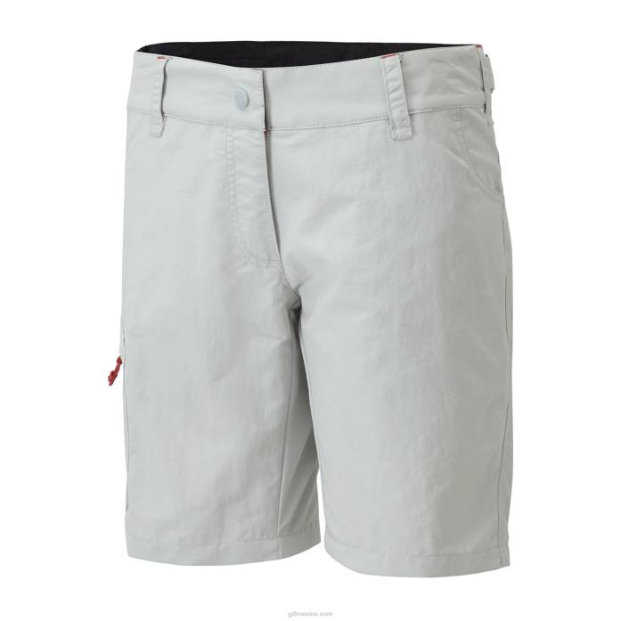 Gill Marine shorts uv tec mujer plata Z6F2498