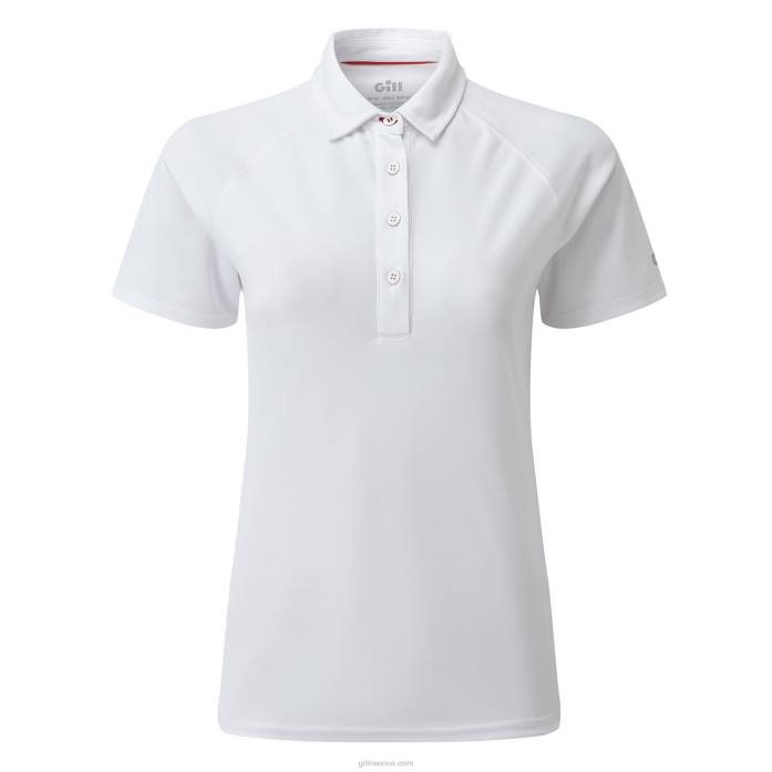 Gill Marine polo uv tec mujer blanco Z6F2509