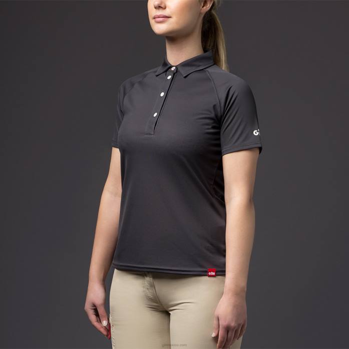Gill Marine polo uv tec mujer carbón Z6F2511