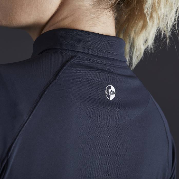 Gill Marine polo uv tec mujer carbón Z6F2511