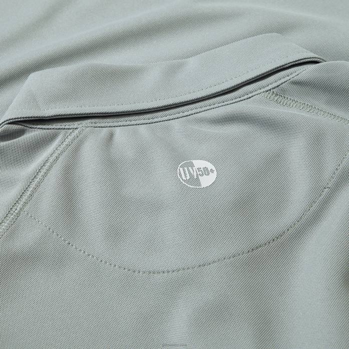 Gill Marine polo uv tec mujer gris medio Z6F2173