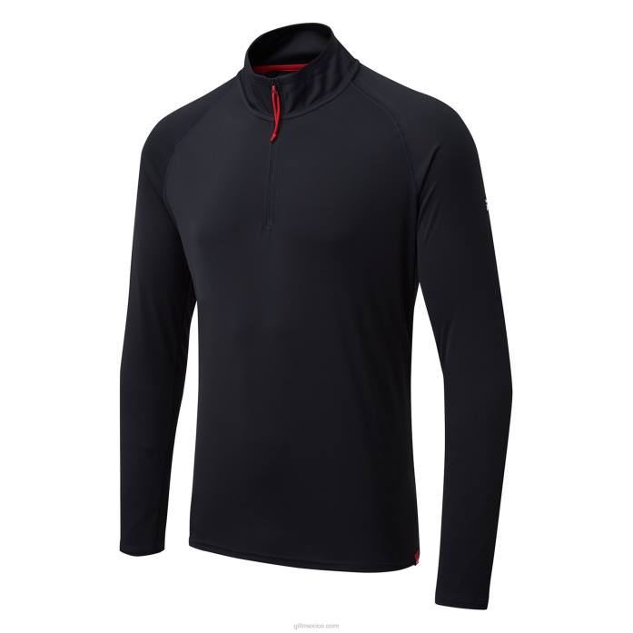 Gill Marine camiseta de hombre con cremallera uv tec - manga larga Armada Z6F2217