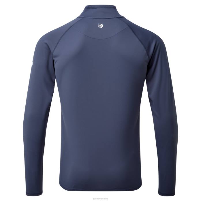Gill Marine camiseta de hombre con cremallera uv tec - manga larga océano Z6F2216