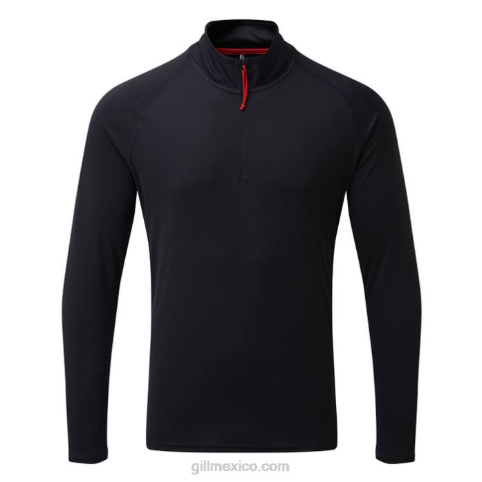 Gill Marine camiseta de manga larga con cremallera uv tec para hombre Armada Z6F2555