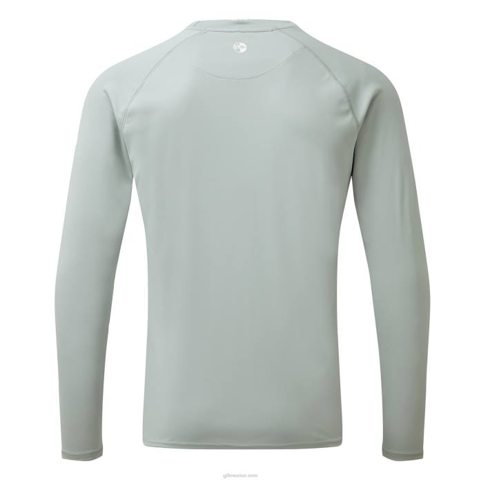Gill Marine camiseta uv tec hombre - manga larga gris medio Z6F2131