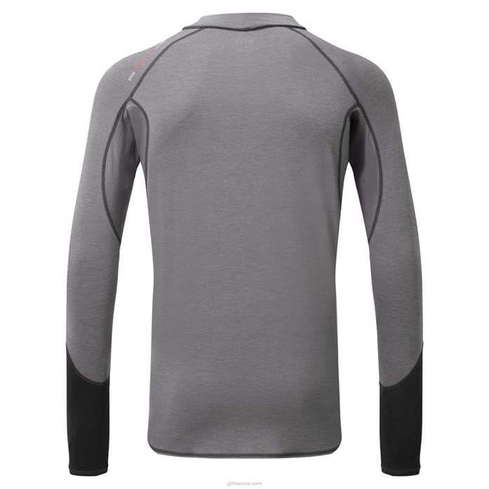 Gill Marine chaleco de hombre eco pro rash vest - manga larga mezcla de grises Z6F2142