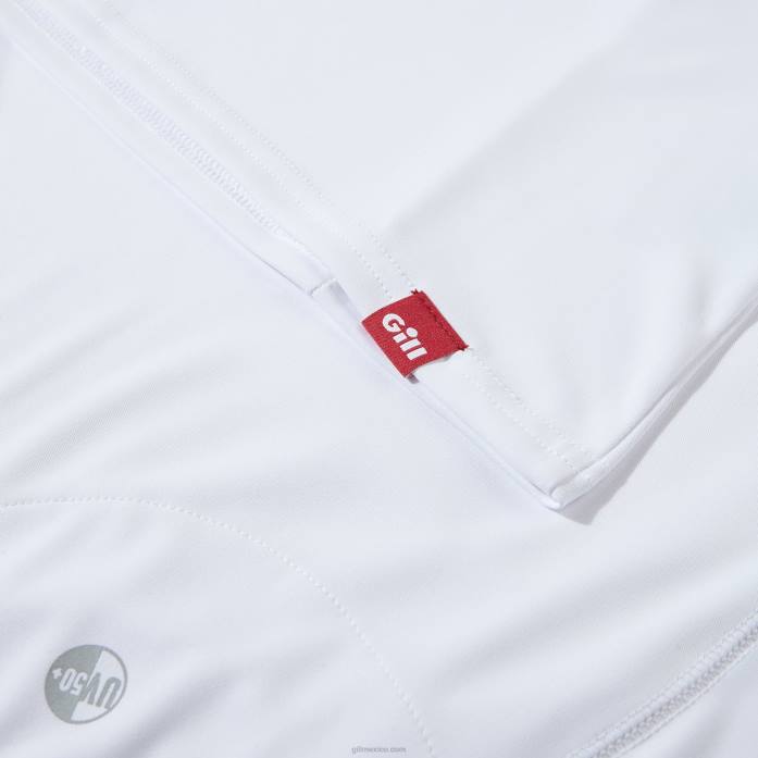 Gill Marine playera de manga larga uv tec mujer blanco Z6F2512
