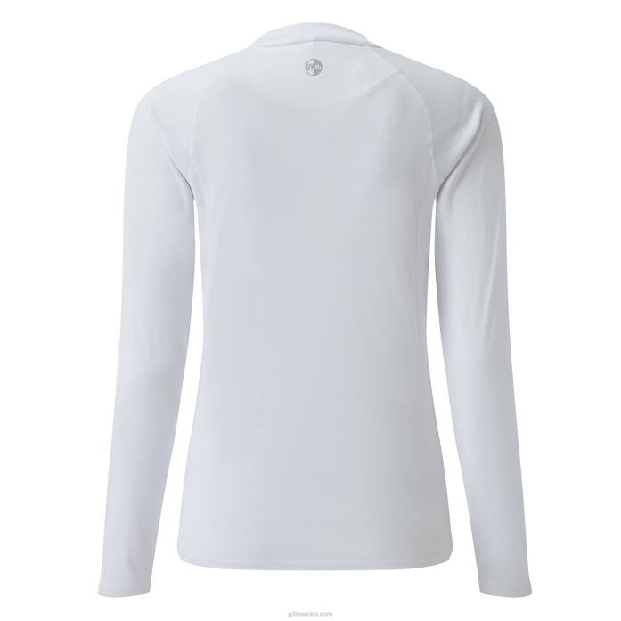Gill Marine playera de manga larga uv tec mujer blanco Z6F2512