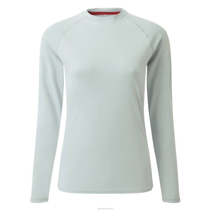 Gill Marine playera de manga larga uv tec mujer gris medio Z6F2513