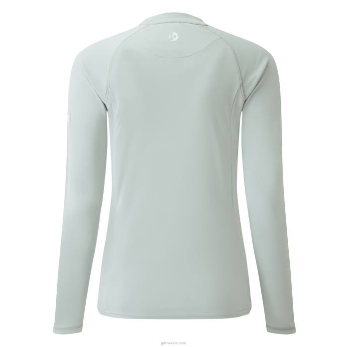 Gill Marine playera de manga larga uv tec mujer gris medio Z6F2513