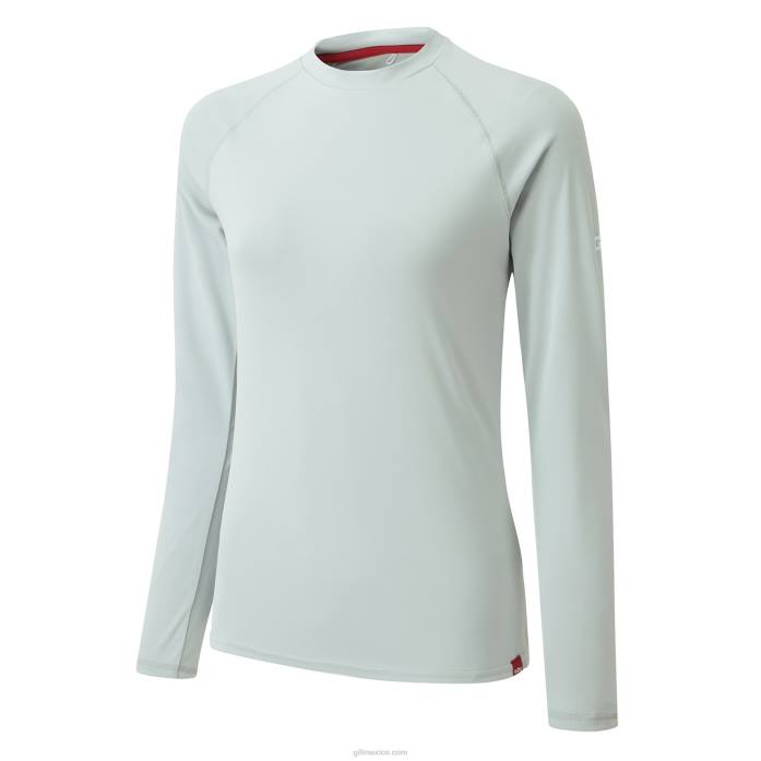 Gill Marine playera de manga larga uv tec mujer gris medio Z6F2513