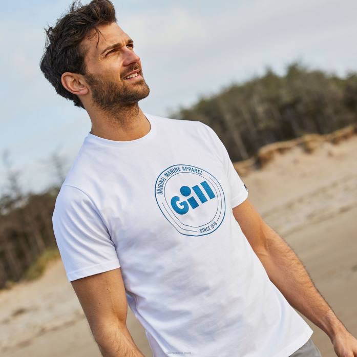 Gill Marine camiseta scala blanco Z6F2118