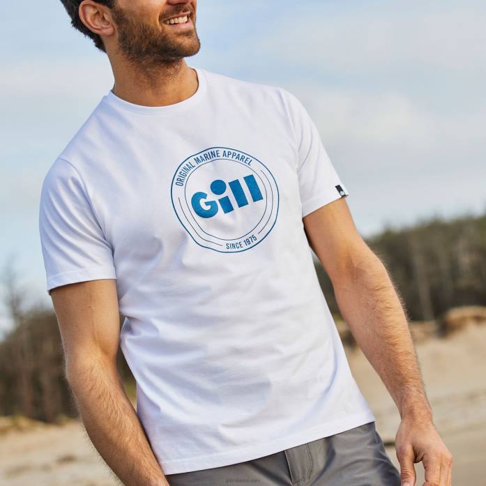 Gill Marine camiseta scala blanco Z6F2118