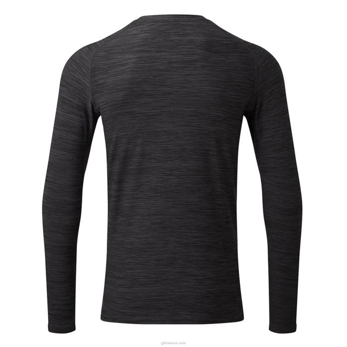 Gill Marine cuello redondo para hombre - manga larga ceniza Z6F2317