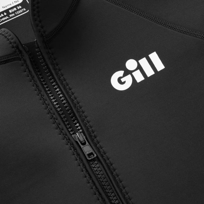 Gill Marine chamarra de neopreno de persecución para mujer negro Z6F2379