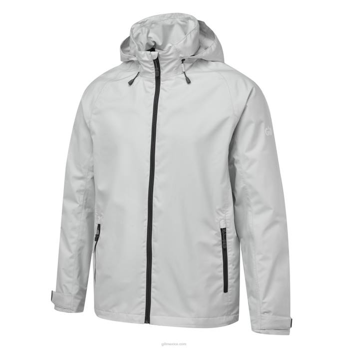 Gill Marine chamarra ligera con capucha para hombre plata Z6F218