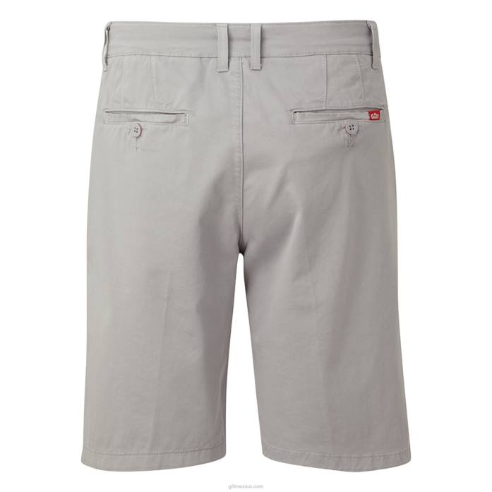 Gill Marine pantalones cortos de tripulación de los hombres plata Z6F2180