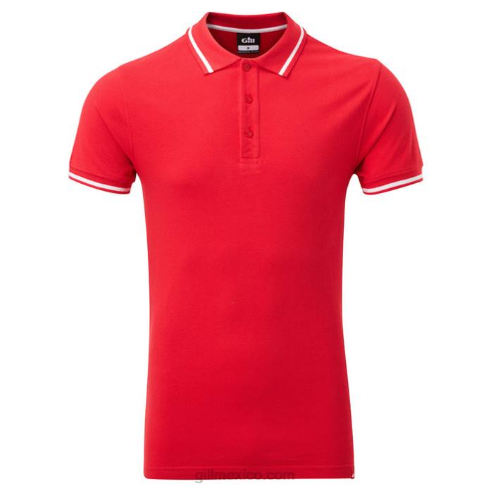 Gill Marine playera tipo polo para hombre rojo Z6F2533