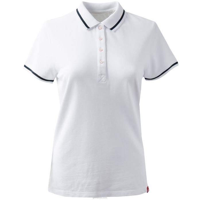 Gill Marine playera tipo polo para mujer blanco Z6F2504