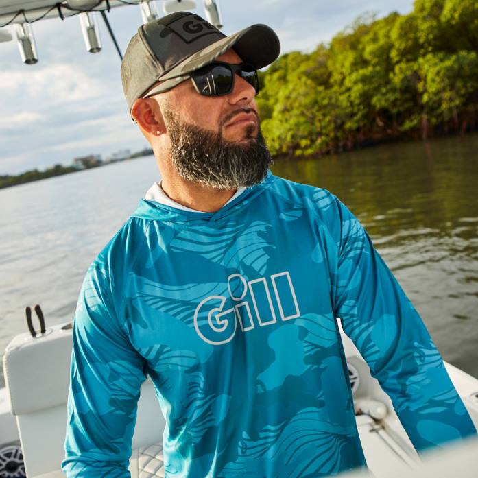 Gill Marine sudadera con capucha camuflada xpel tec camuflaje de piscina Z6F251