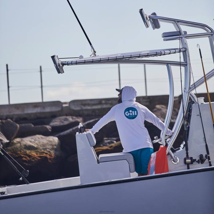 Gill Marine sudadera xpel tec con logo en la espalda blanco Z6F252