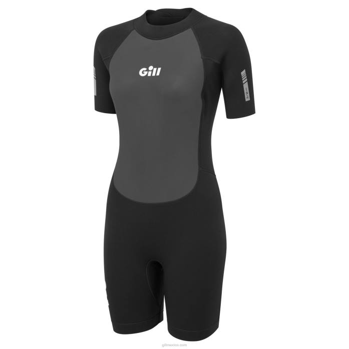 Gill Marine shorty de búsqueda de mujeres negro Z6F28