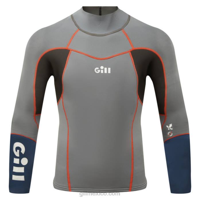 Gill Marine top zenlite hombre gris acero Z6F2184